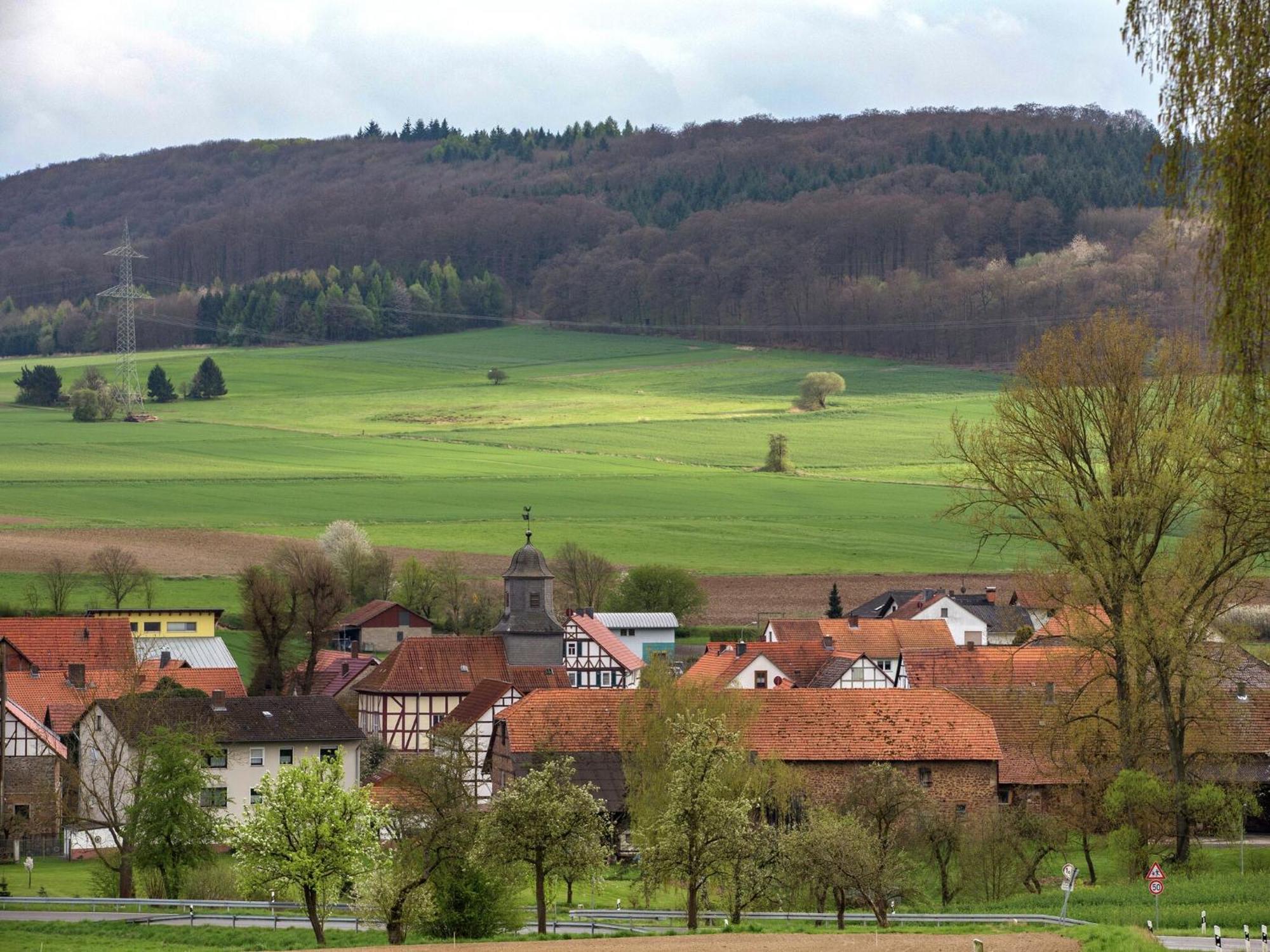 Large Detached Holiday Home In Hesse With Private Garden And Terrace ホムベルク エクステリア 写真